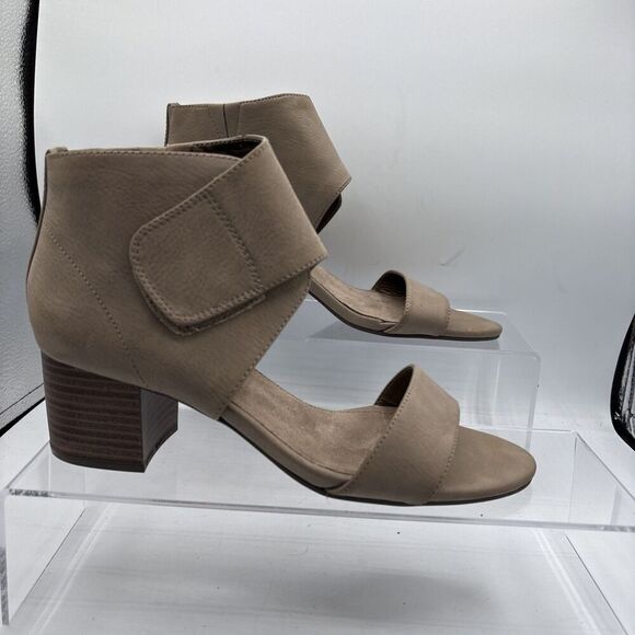 Aerosoles Women's Midpoint Dress Pump ankle wrap open toe Women’s 7.5 Taupe - Picture 2 of 11